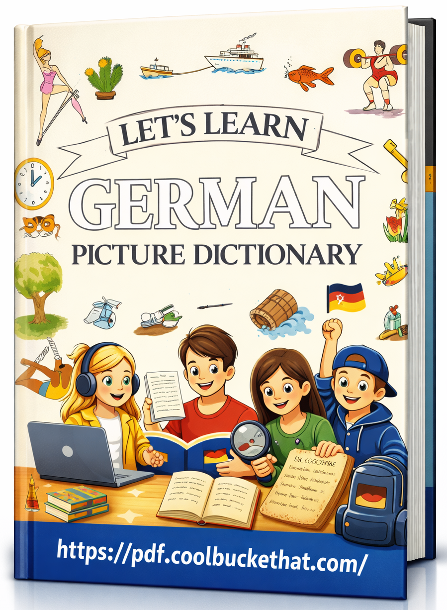 Lets Learn German Picture Dictionary Book